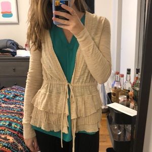 Elle ruffle cardigan